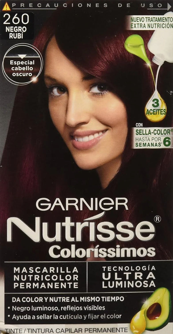 NUTRISSE COLORISSIMOS TINTE 260 NEGRO RUBI PK6 / UOM C12