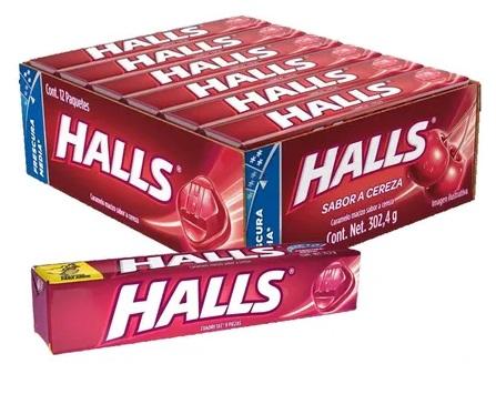 HALLS USA CHERRY 21CT DISPLAY  /  UOM DSP