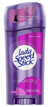 LADY SPEED STICK A/P DEO INVISIBLE DRY SHOWER FRESH 2.3 OZ PK6  /  UOM C12