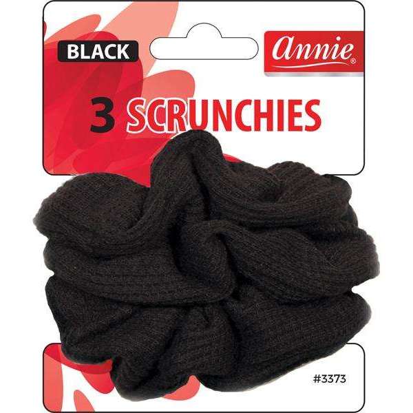 ANNIE SCRUNCHES 3CT BLACK CS12  /  UOM M432