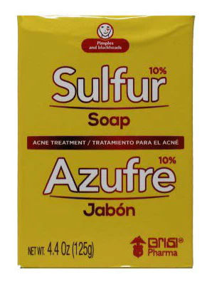 GRISI BAR SOAP BIO SULFUR  4.4 OZ PK6  /  UOM M144