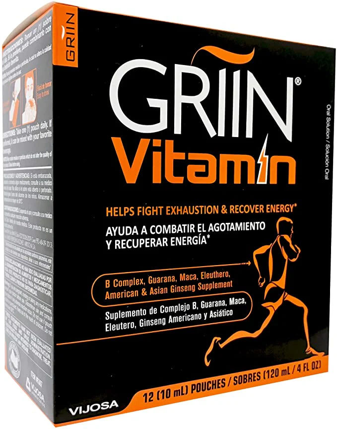 GRIIN VITAMIN 12 POUCHES 10ML PK3  /  UOM M72