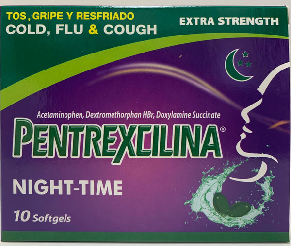 OPMX PENTREXCILINA NIGHT COLD/FLU/COUGH EXTRA STRG 10CT PK3  /  UOM C12