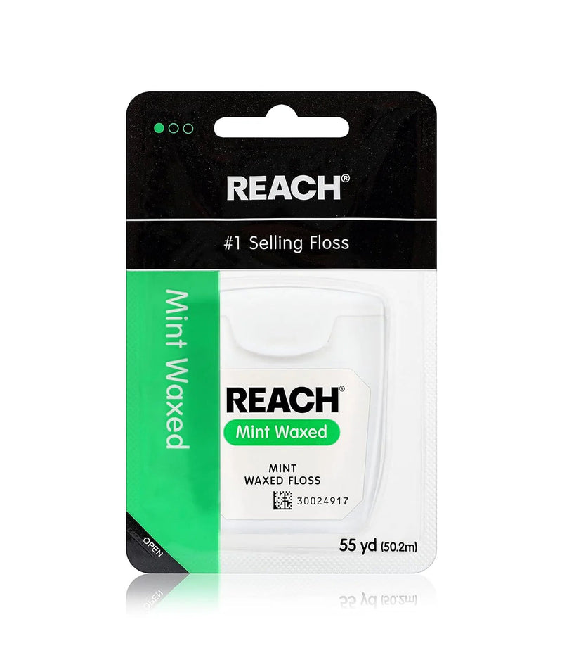 REACH DENTAL FLOSS MINT WAXED 55yds PK6 / UOM C12