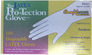 GUANTES DE LATEX DESCARTABLES PEQUEÑOS CT100  /  UOM C10