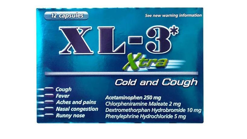 XL-3 COLD MEDICINE - EXTRA 12-CT PK3  /  UOM M60