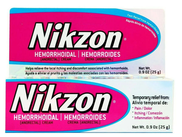 NIKZON HEMORRHOIDAL CREAM 0.9oz PK3  /  UOM C24