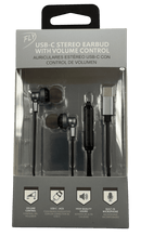USB-C STEREO EARBUDS WITH VOLUME CONTROL