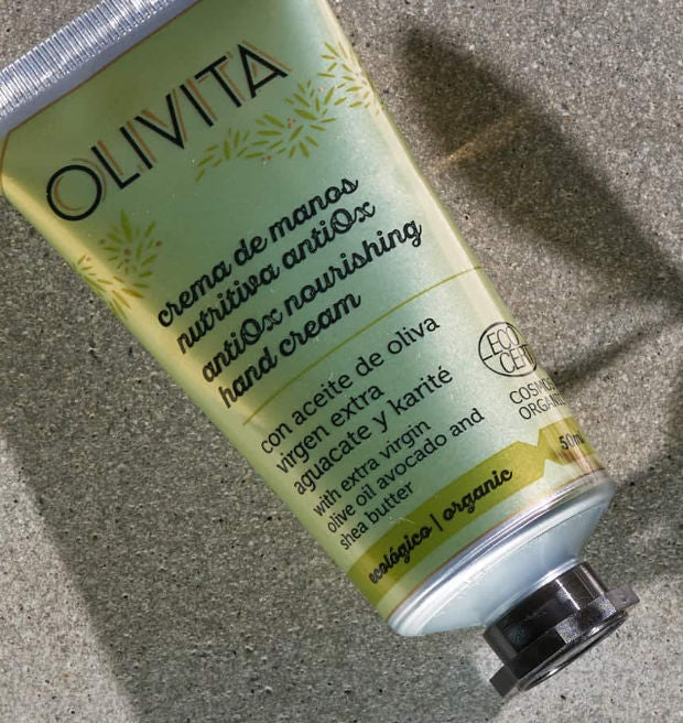 Olivita Antiox Nourishing Hand Cream with extra virgin olive oil avocado and she butter - 50ml