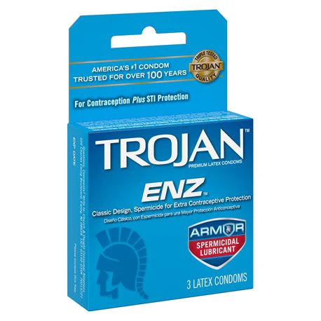 CONDOMS TROJAN DARK BLUE SPERMICIDAL 3CT PK6  /  UOM C12