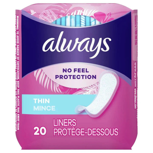 ALWAYS LINER THIN REGULAR 20CT PK6 / UOM C24