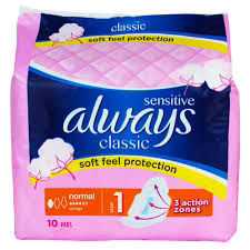 ALWAYS CLASSIC SENSITIVE 10CT PK8  /  UOM C16