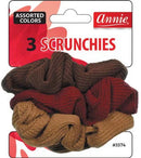 ANNIE SCRUNCHES 3CT ASST COLOR CS12  /  UOM M432