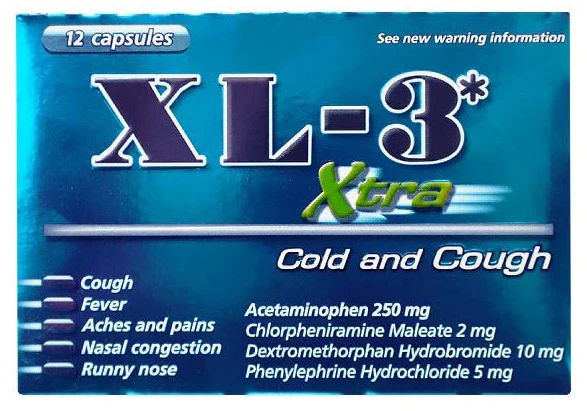 XL-3 COLD MEDICINE - EXTRA 12-CT PK3  /  UOM M60