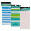 SIMPLE HOME STRIPE TABLE COVER 84"x54" CASE 12  /  UOM C12