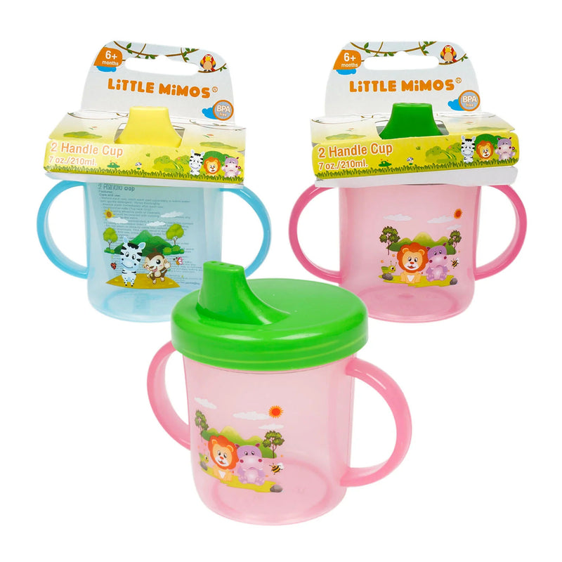 LITTLE MIMOS BABY SIPPER CUP WITH HANDLE 7oz C12 / UOM M144