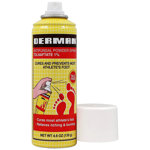 DERMAN FOOT POWDER SPRAY 4.6 OZ PK3  /  UOM C36