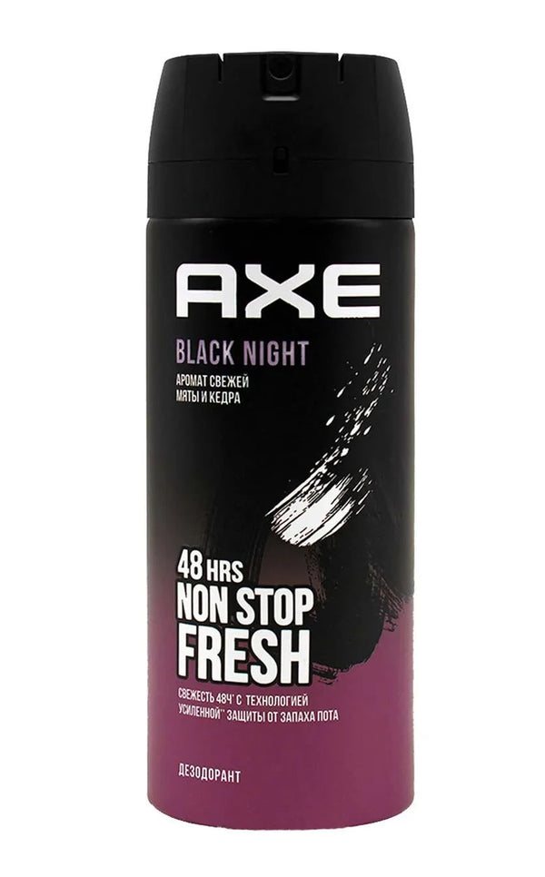 AXE BODY SPRAY BLACK NIGHT  150 ML CS6  /  UOM C6