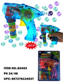 TOYS CRANK UP SPACE BUBBLE GUN�PK6  /  UOM M48