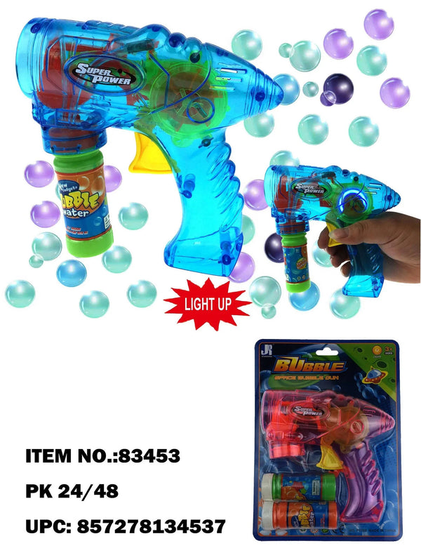 TOYS CRANK UP SPACE BUBBLE GUN�PK6  /  UOM M48