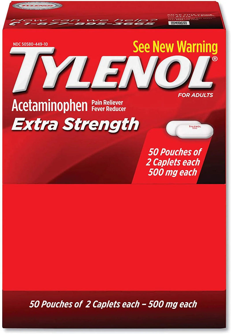 TYLENOL EXTRA STRENGTH 50X2 DISPLAY  /  UOM DSP