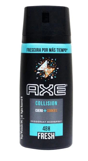 AXE BODY SPRAY COLLISION CUERO + COOKIES 150 ML CS6  /  UOM C6