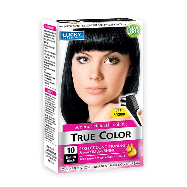 LUCKY HAIR COLOR BLACK PK6  /  UOM C12