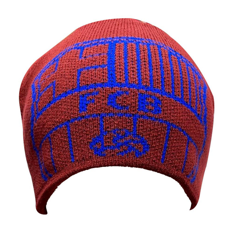 FC Barcelona Beanie hat Official Winter Soccer Red