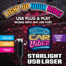 CAR STARLIGHT MOOD LIGHT USB 6 PIECES PER DISPLAY