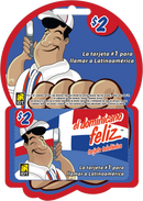 $2 FELIZ EL DOMINICANO Tarjetas Físicas