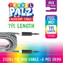 PLUSH HEADPHONES W/ 10FT CABLE VARIETY FLOOR DISPLAY 42 PIECES PER DISPLAY