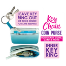 OMBRÉ COIN PURSE WALLET 6 PIECES PER DISPLAY