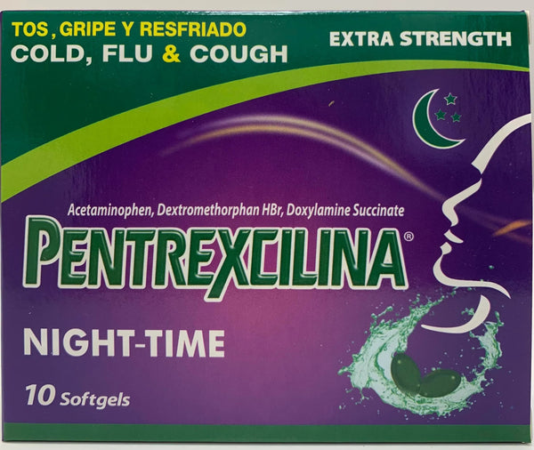 OPMX PENTREXCILINA NIGHT COLD/FLU/COUGH EXTRA STRG 10CT PK3