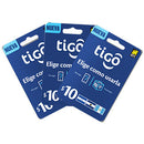 $10 Tigo Universal Tarjetas Físicas