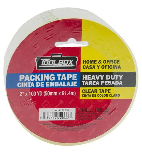 TOOLBOX TRANSPARENT PACKING TAPE 2"x100yd pk6