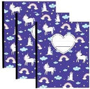 Composition Notebook - 3 PK Assorted Design - Wide Ruled (48 Pack)