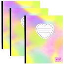 Composition Notebook - 3 PK Assorted Design - Wide Ruled (48 Pack)