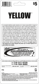 $5 YELLOW HARD CARDS