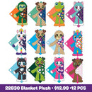 BLANKET PLUSH FLOOR DISPLAY 24 PIECES PER DISPLAY