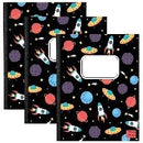 Composition Notebook - 3 PK Assorted Design - Wide Ruled (48 Pack)