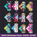 BLANKET PLUSH FLOOR DISPLAY 24 PIECES PER DISPLAY