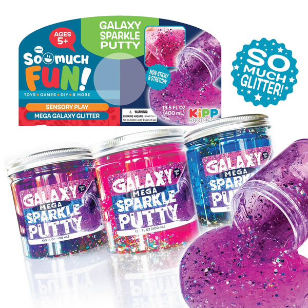 GALAXY SPARKLE PUTTY 8 PIECES PER PACK