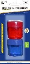 Pencil & Crayon Sharpener, 2 Pk., Assorted Colors (48 Pack)