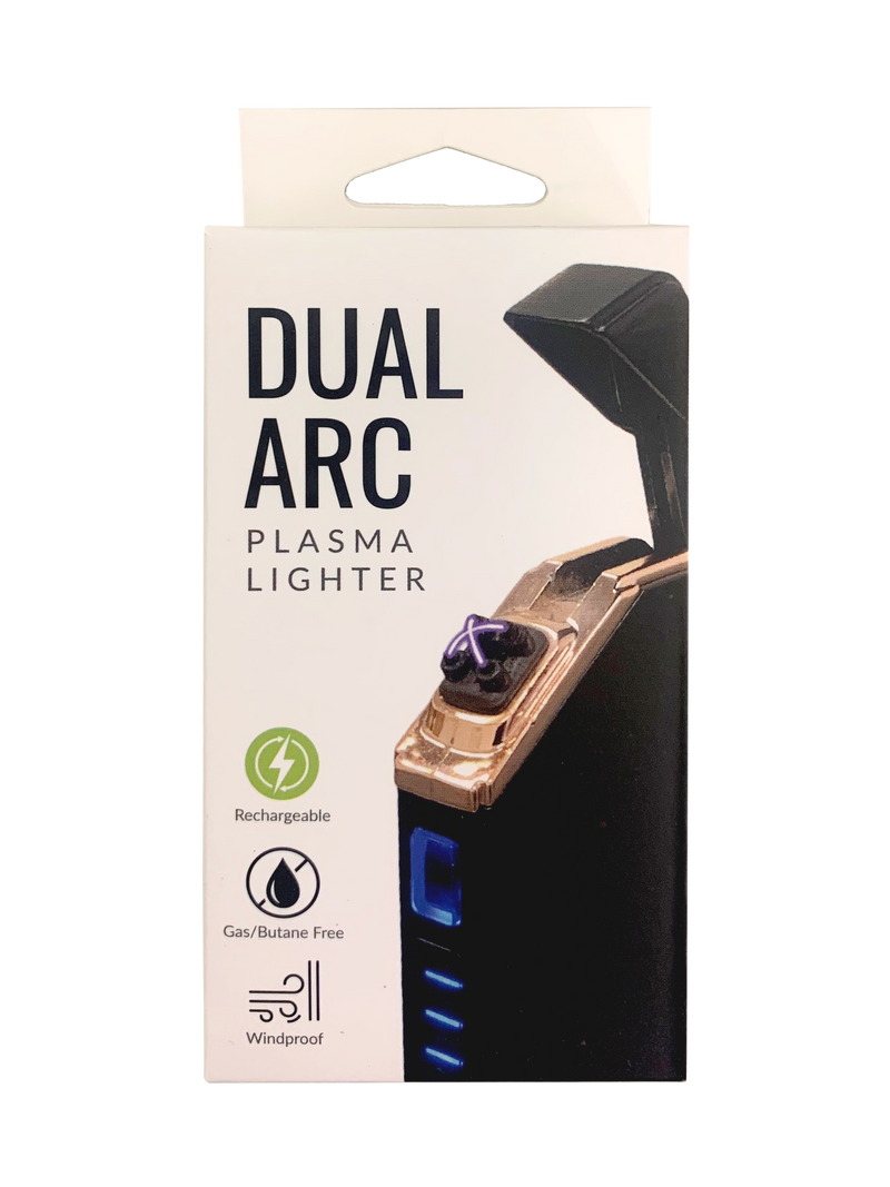 DUAL ARC PLASMA LIGHTER RECHARGEABLE (12 Pack)